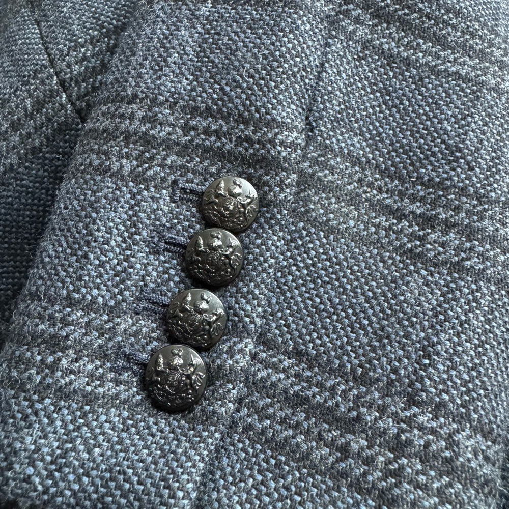 Veronica Beard Gia Dickey Plaid Blazer Size 12 Virgin Wool Made in USA - Picture 9 of 13